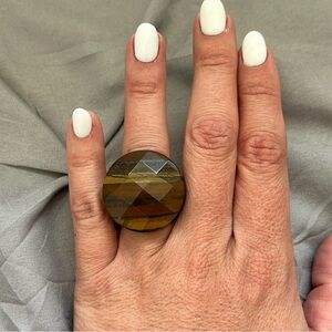 Geometric Wooden Ring